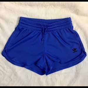 Blue adidas original shorts
